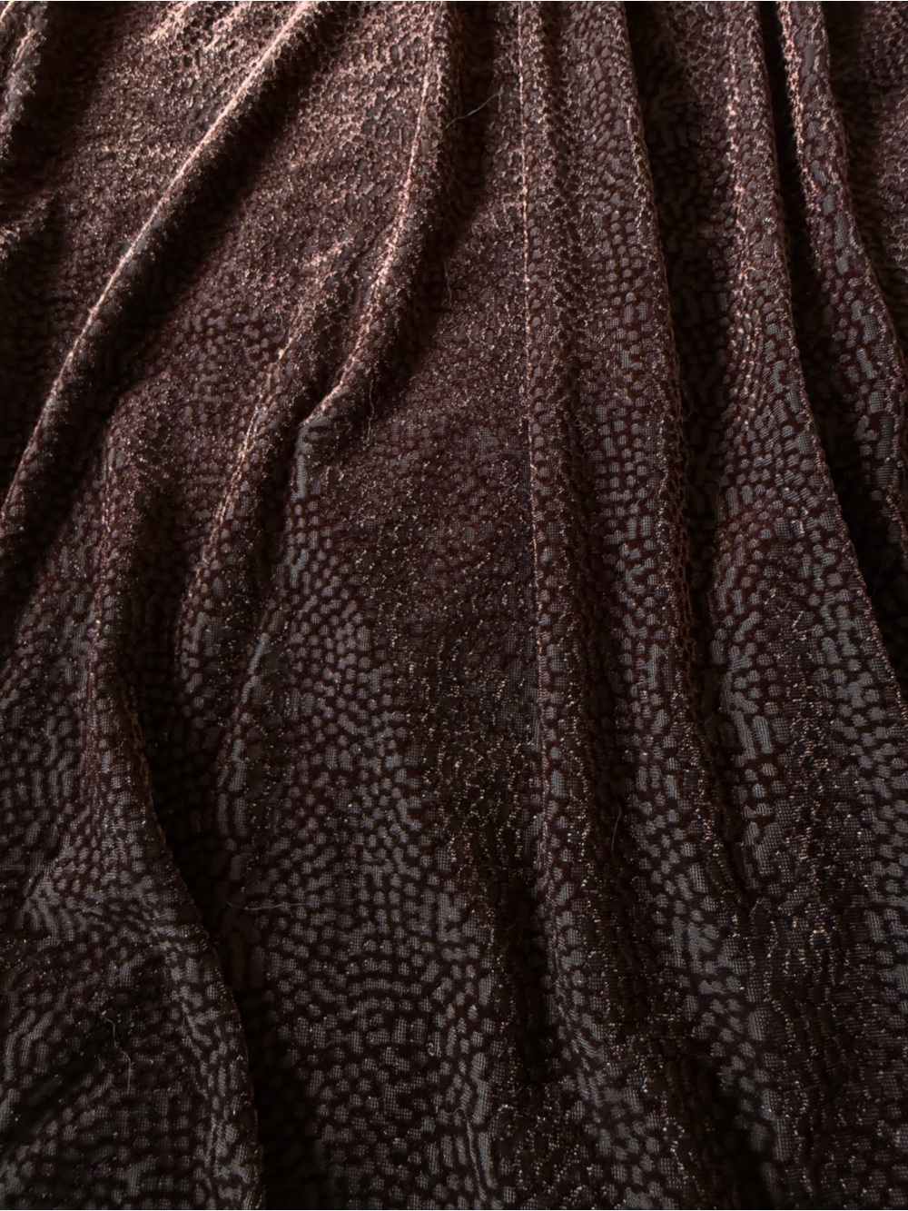 NWT J. Jill Velvet Long-Sleeve Scoop Neck Top - Deep Brown - Picture 4 of 4